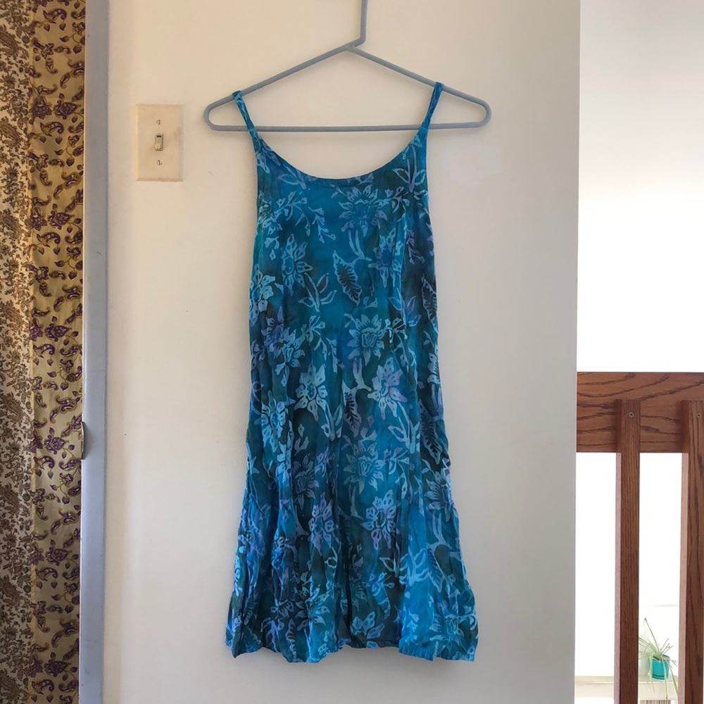 Cute Blue Batik Sundress